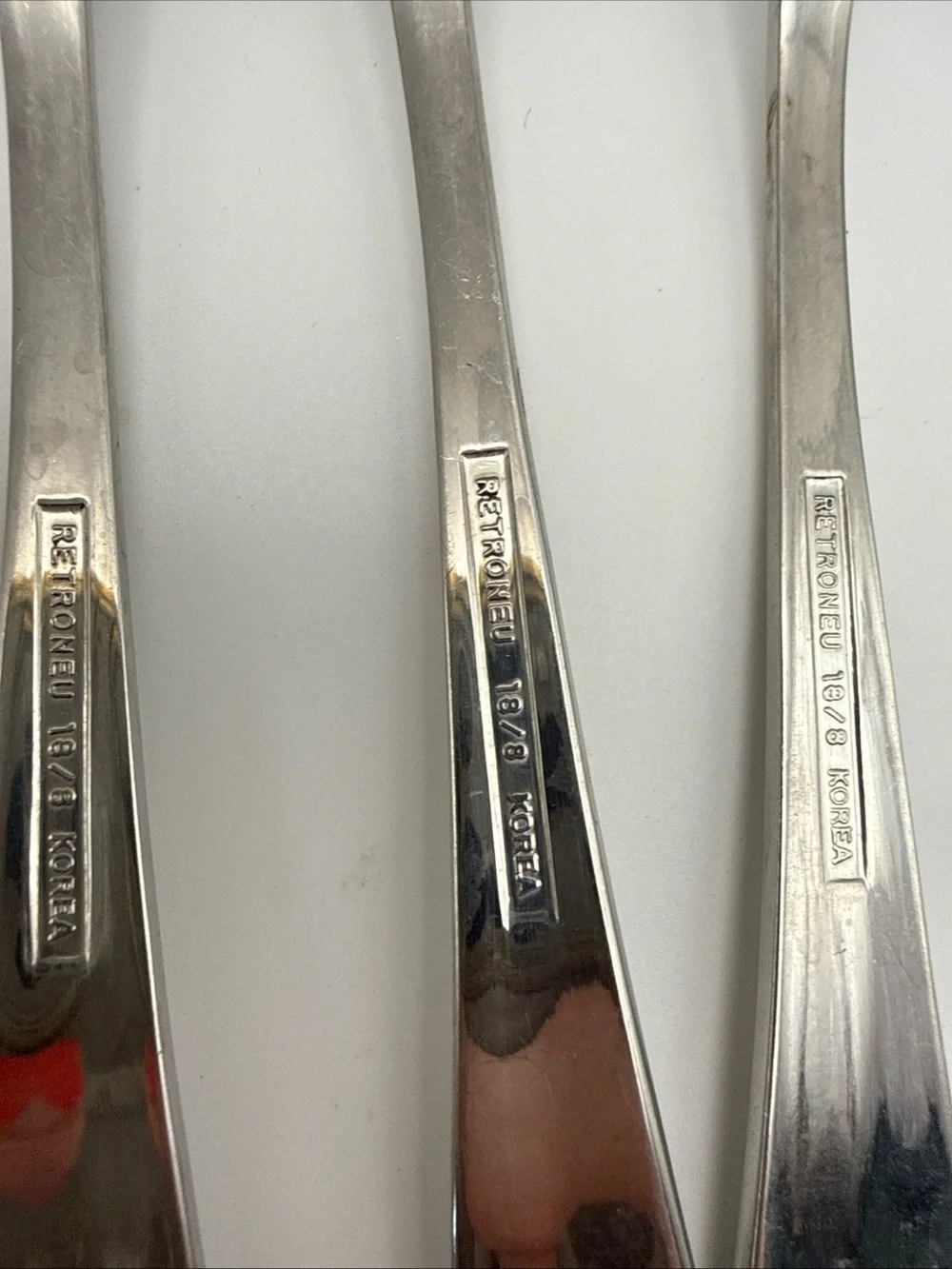 (27) Retroneu JAMESTOWN Stainless Cocktail Forks Demitasse Spoons Butter Knives